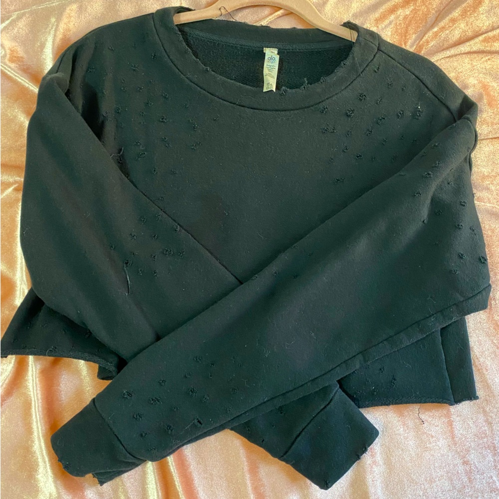 Alo Crop Top Sweatshirt